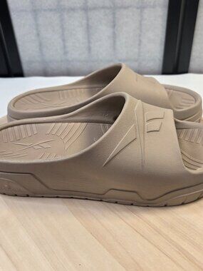 Reebok Sporty Tan Platform Slides Sandals Women US 10